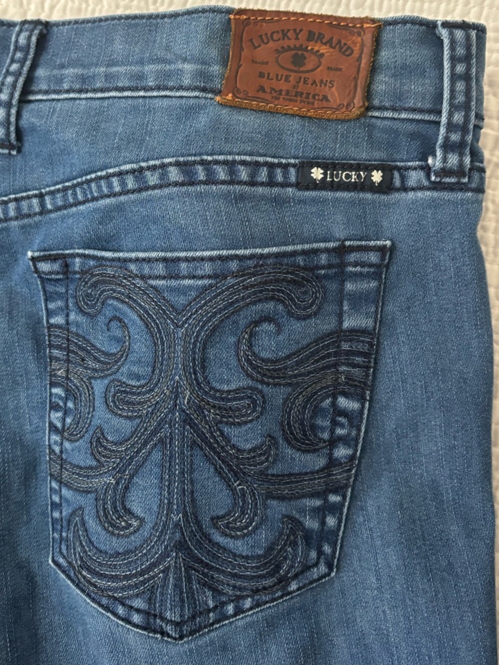Lucky Brand Blue Flare Jeans Size 16 - Picture 4 of 11
